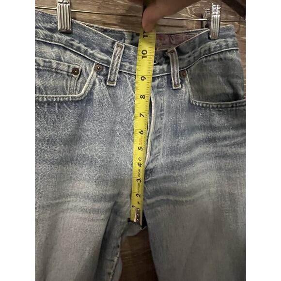 Vintage 90s Levi’s 501 Button Fly Denim Jean Womens Sz 24x31 Blue High Waist - Picture 6 of 13